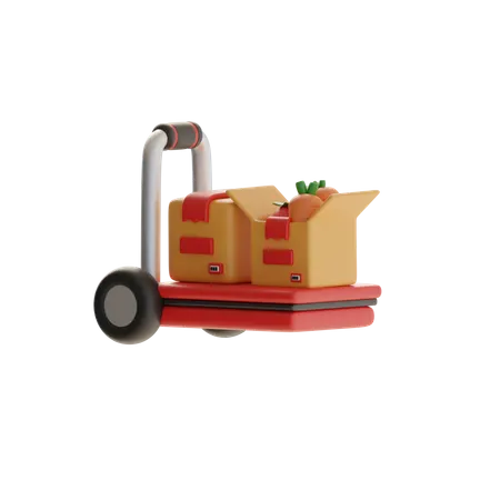Package Dolly  3D Icon