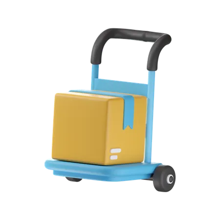 Package Dolly  3D Icon