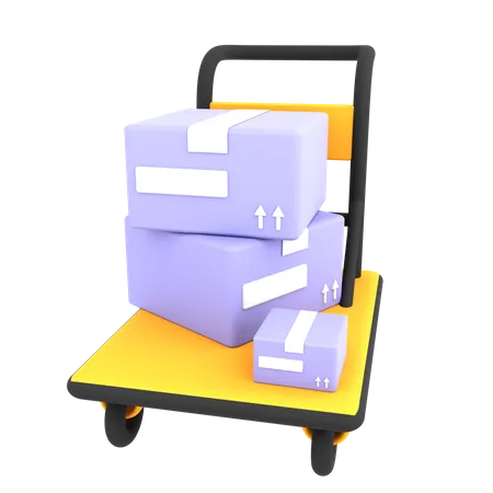 Package Dolly  3D Icon