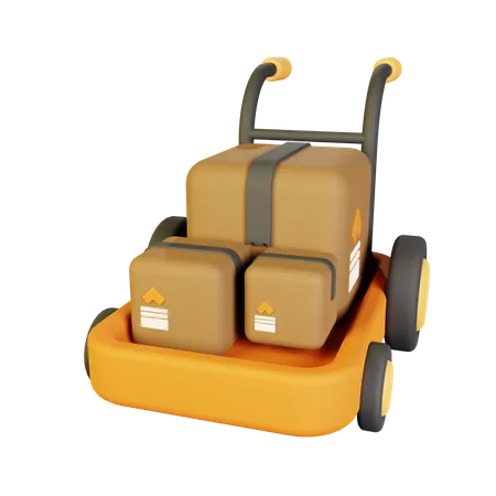 Package Dolly  3D Icon