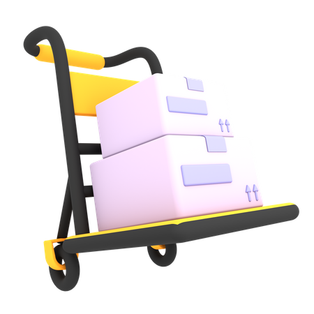 Package Dolly  3D Icon