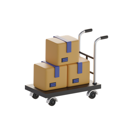 Package Dolly  3D Icon