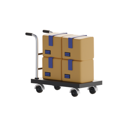 Package Dolly  3D Icon