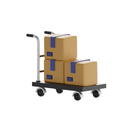 Package Dolly  3D Icon