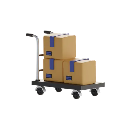 Package Dolly  3D Icon