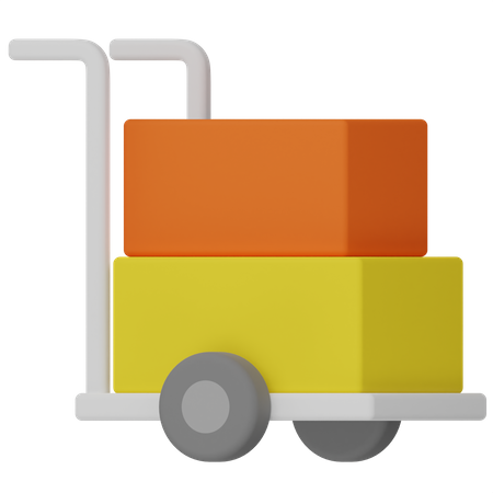 Package Dolly  3D Icon