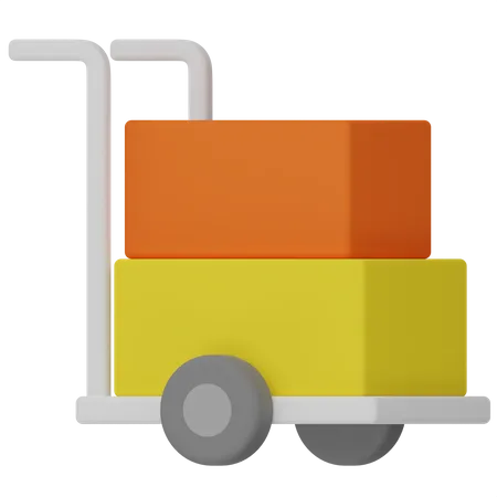 Package Dolly  3D Icon