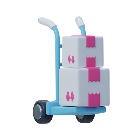 Package Dolly  3D Icon