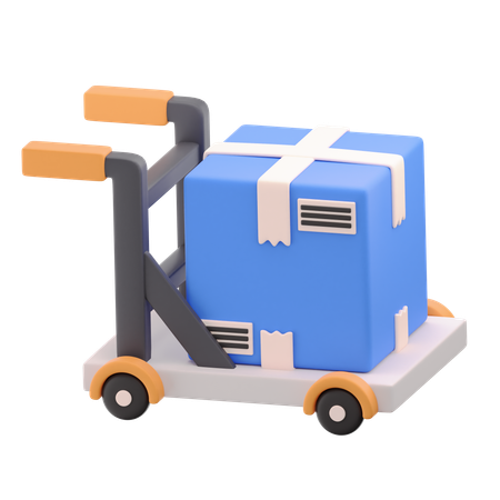 Package Dolly  3D Icon