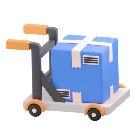 Package Dolly  3D Icon