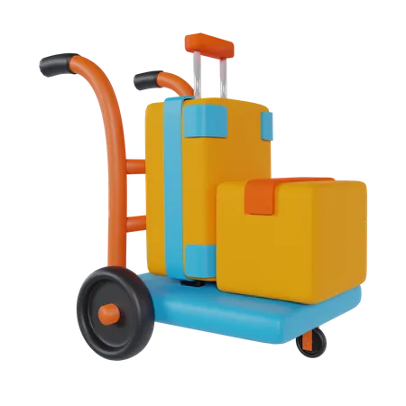 Package Dolly  3D Icon