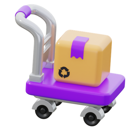 Package Dolly  3D Icon