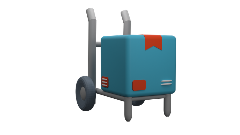 Package Dolly  3D Icon