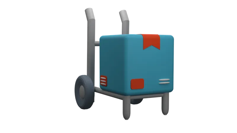 Package Dolly  3D Icon