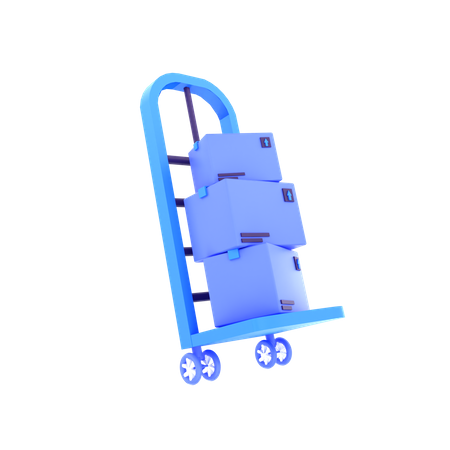 Package Dolly  3D Icon