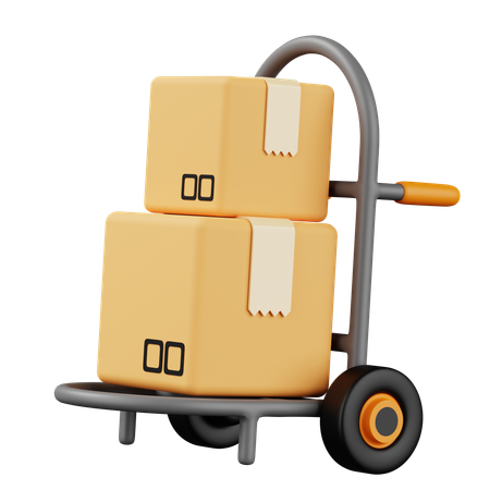 Package Dolly  3D Icon