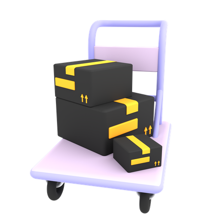 Package Dolly 3D Icon