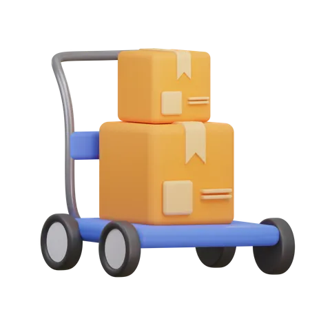 Package Dolly  3D Icon