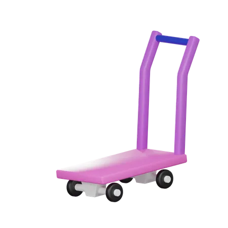 3 D Storage Cart 3D Icon