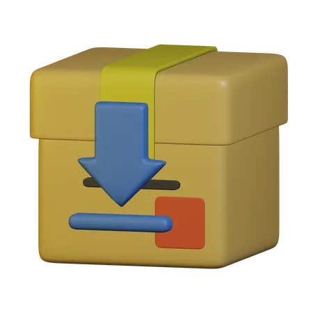 Package Download  3D Icon
