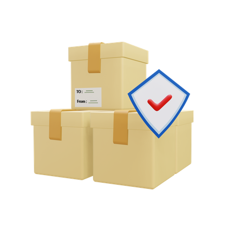 Package insurance  3D Icon