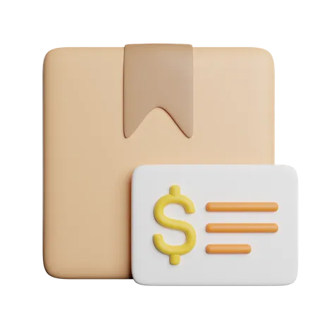 Package Invoice  3D Icon