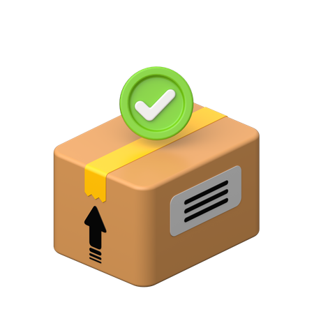 Package is ready to deliver.  3D Icon