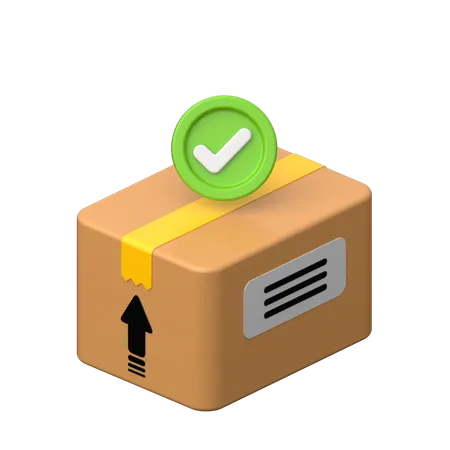 Package is ready to deliver.  3D Icon