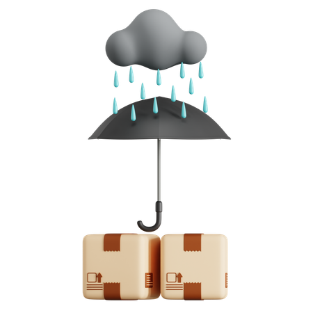 Package Keep Dry  3D Icon