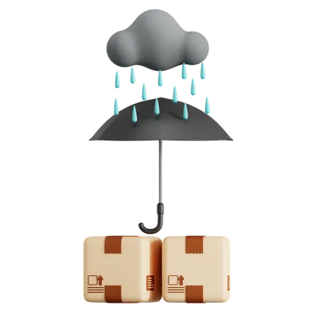 Package Keep Dry  3D Icon