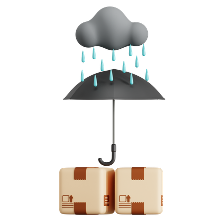 Package Keep Dry  3D Icon