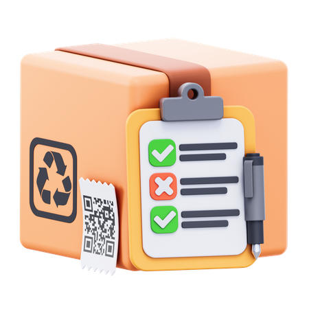 Package List  3D Icon