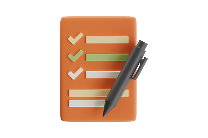 Package List  3D Icon