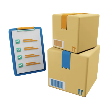 Package List  3D Icon