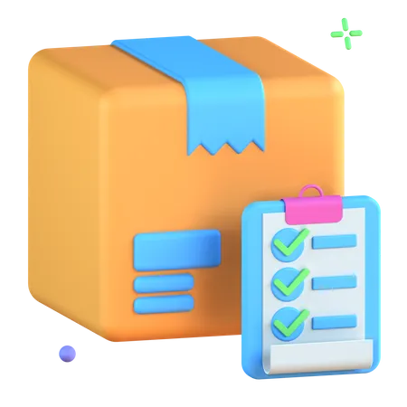 Package List  3D Icon