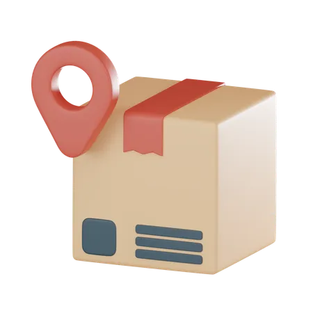 Icon Package With Location Pin Symbolizes Essential Role Tracking Logistics Supply Chains Use In Presentations Marketing Materials Or Website Designs Related Logistics 3 D Render Illustration 3D Icon