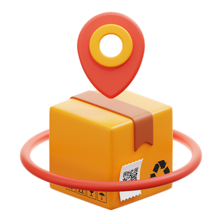 Package Location  3D Icon