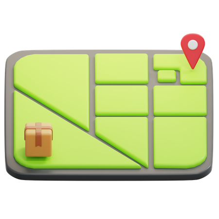 Package Location  3D Icon