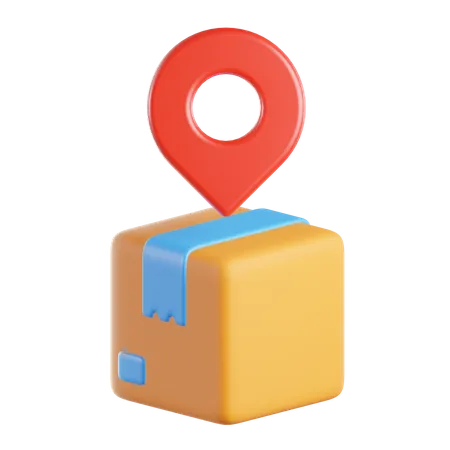 Package Location 3D Icon