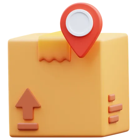 Package Location  3D Icon