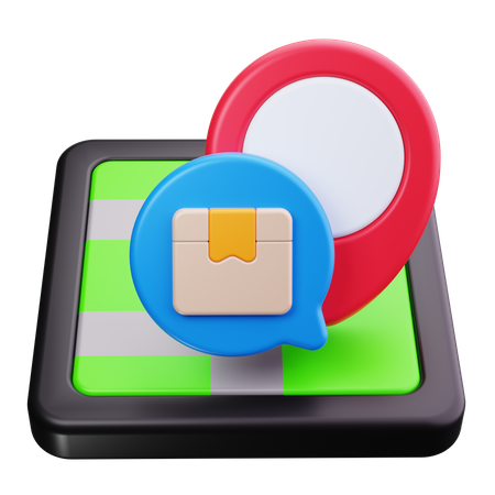 Package Location  3D Icon