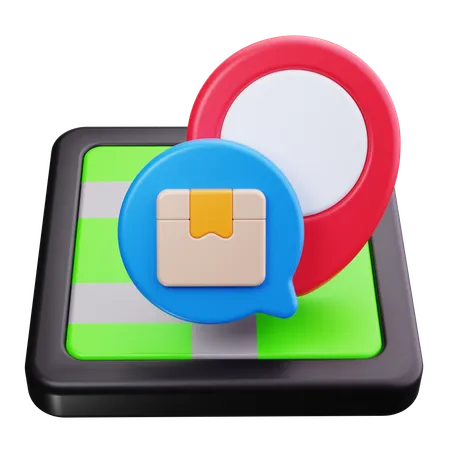 Package Location  3D Icon