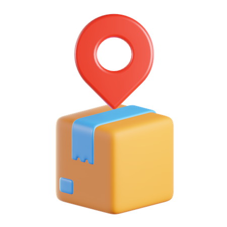 Package Location  3D Icon