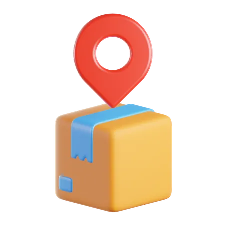 Package Location  3D Icon