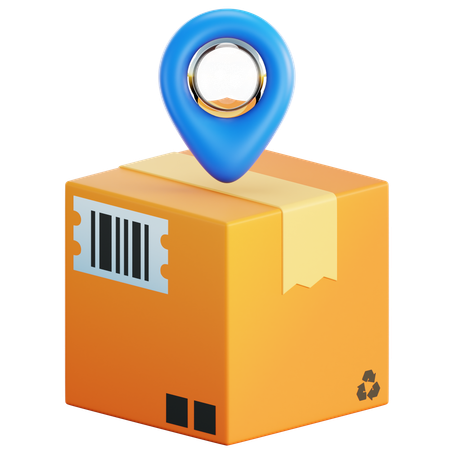 Package Location  3D Icon