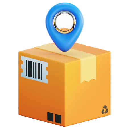 Package Location  3D Icon