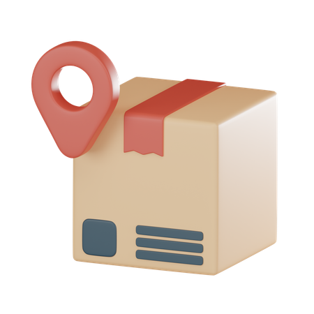 Package Location  3D Icon