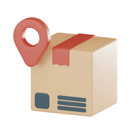 Package Location  3D Icon