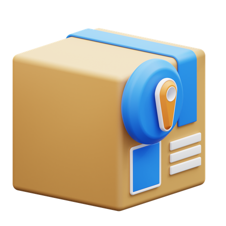 Package Location  3D Icon