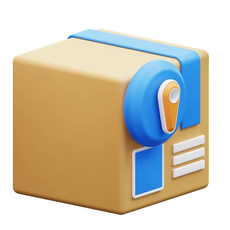 Package Location  3D Icon